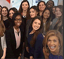 Hoda Kotb with 2017 Scholarship Winners